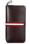 High Quality leather  zip men travel wallet